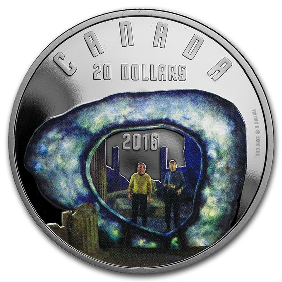 2016 Canada 1 oz Silver Proof $20 Star Trek: Edge of Forever 2016 Canada 1 oz Silver Proof $20 Star Trek: Edge of Forever